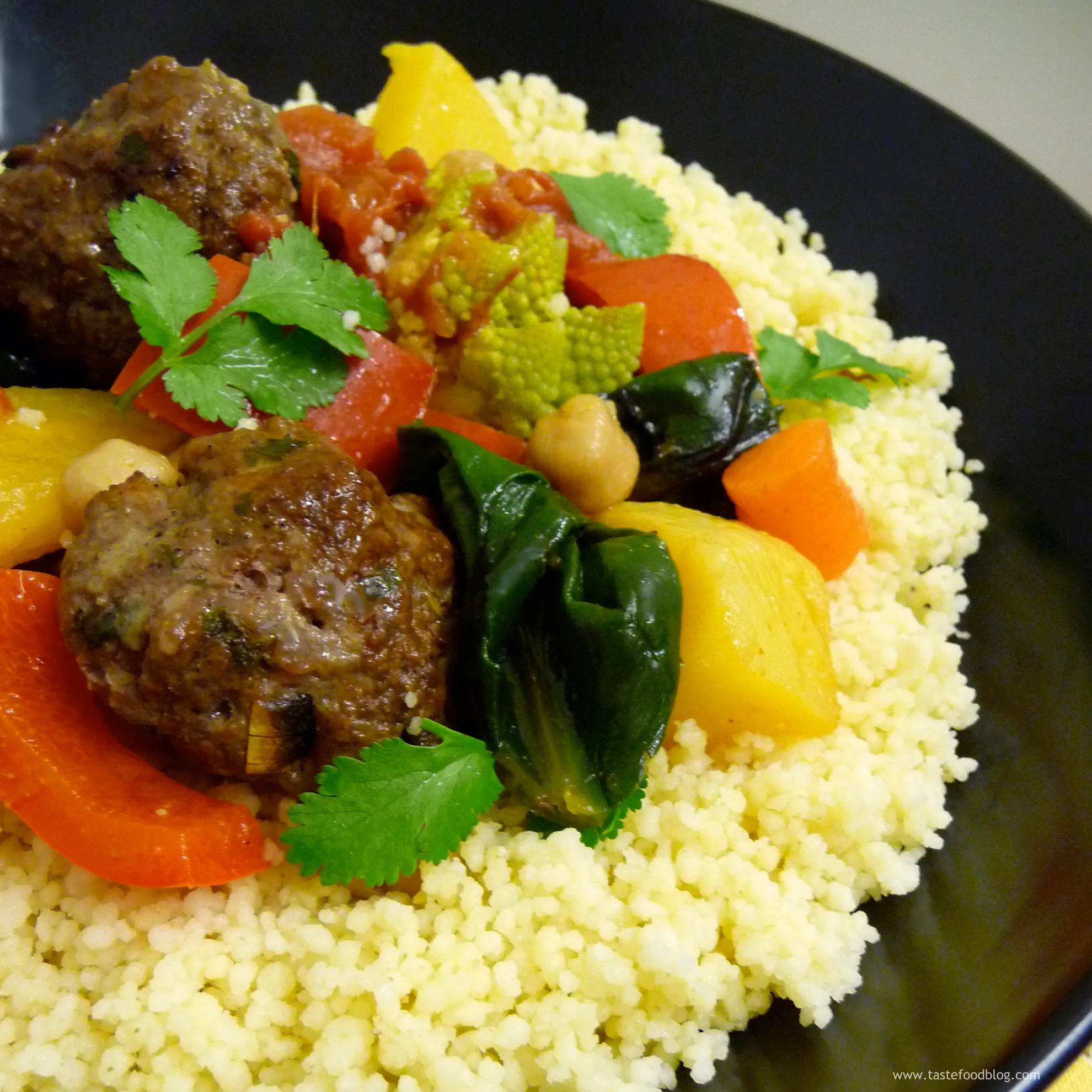Couscous boulettes de bœuf à l'orientale