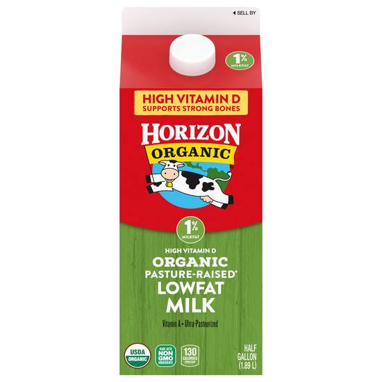 Horizon Organic 1% Lowfat High Vitamin D Milk (0.5 gal)