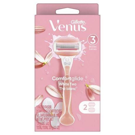 Gillette Venus Comfortglide White Tea Razor, Women (10 g, 3 ct)
