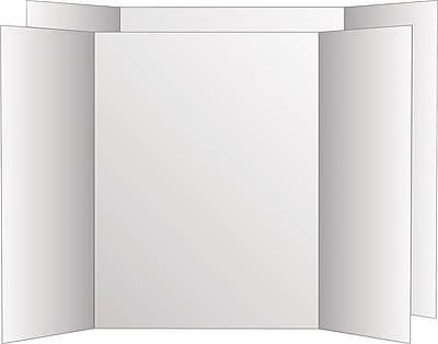 Staples Tri-Fold Poster Board (4' x 3'/black/white)