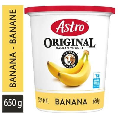 Astro yaourt original des balkans 6% mg - original balkan yogurt 6% mf (banane)