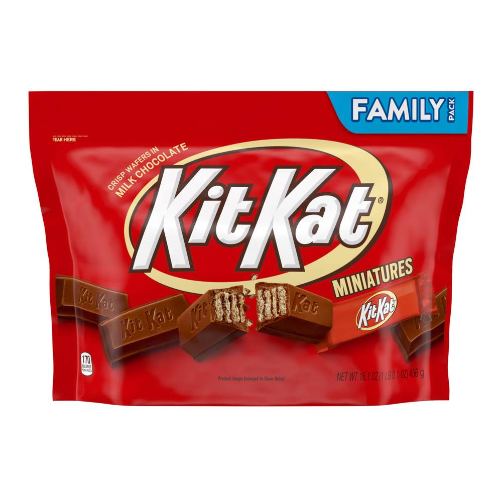 KitKat Milk Chocolate Wafer Bars Miniatures Candy (1 lbs)