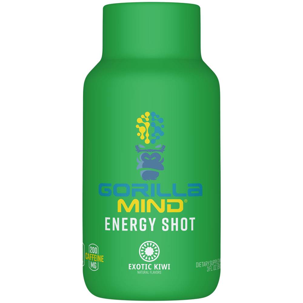 Gorilla Mind Energy Shot, Exotic Kiwi (3 fl oz)