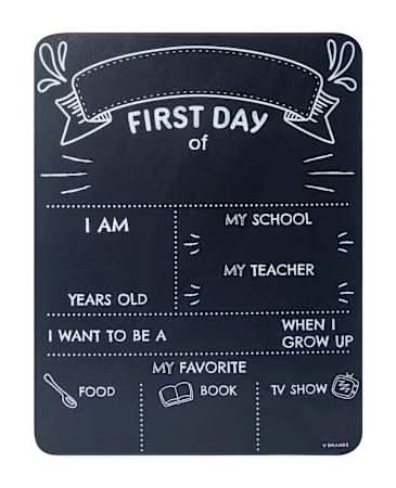 U Brands® First Day Of School Chalkboard 11inx14in