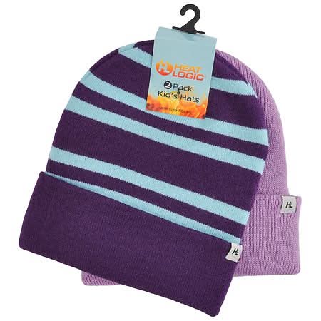 Heat Logic Kid's Knit Hats, OS (2 ct)