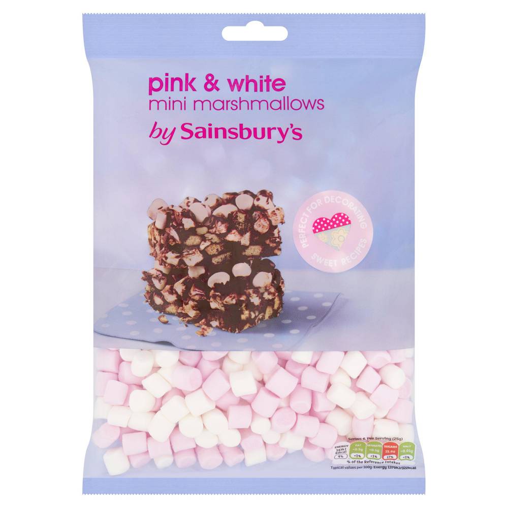 Sainsbury's Pink & White, Mini Marshmallows (150g)