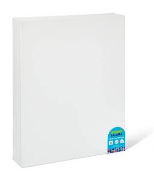 Mondo Llama Stretched Canvas Set, 16 X 20 Inches, White (5 ct)