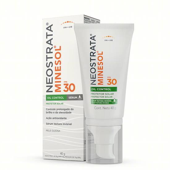 Neostrata protetor solar facial minesol oil control sérum fps 30 (40g)