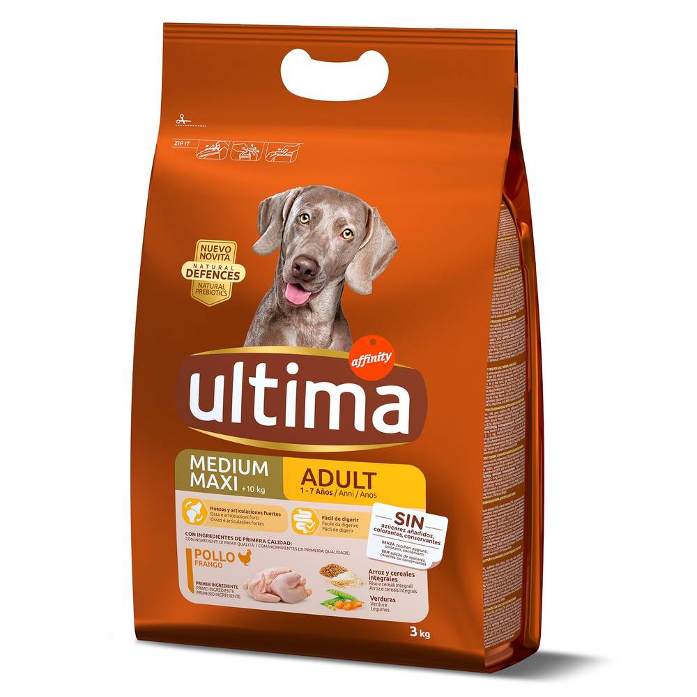 Alimento Para Perros Adultos Con Pollo Y Arroz Ultima Bolsa 3 Kg