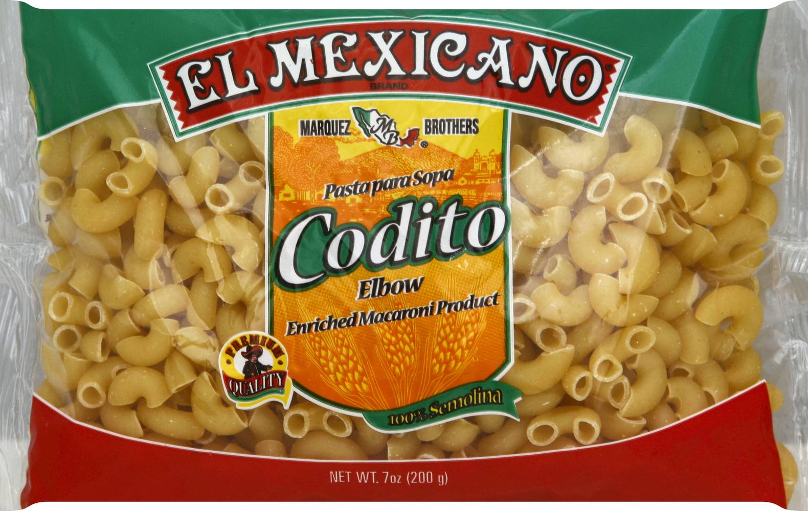 El Mexicano Codito Elbow Enriched Macaroni Product (7 oz)