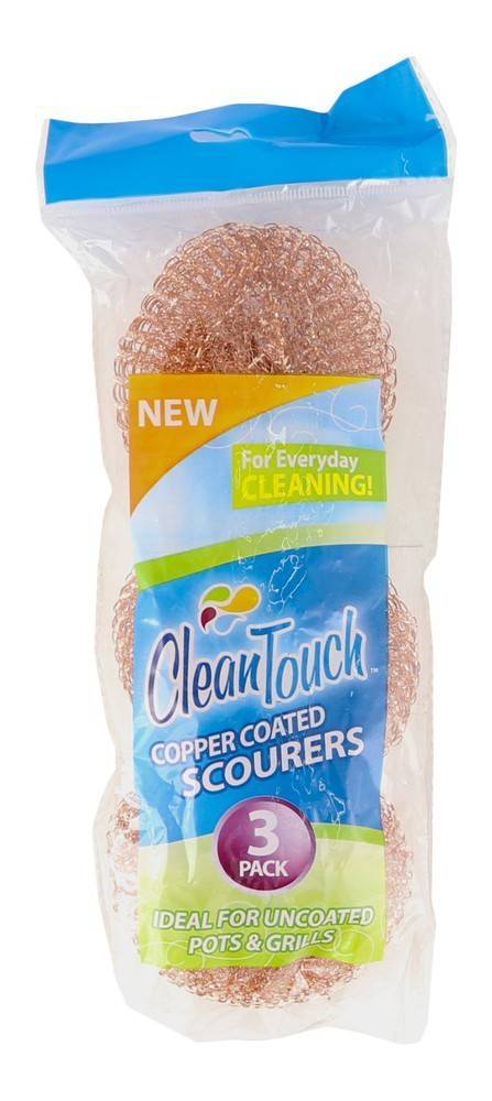 Clean Touch Copper Coated Scourers (3 ct)