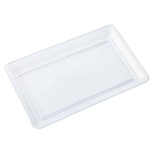 18" Clear Rectangle Tray By Celebrate It