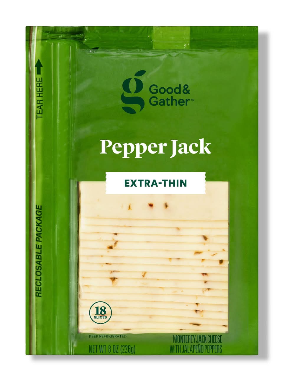 Good & Gather Pepper Jack Deli Sliced Cheese (8 oz)