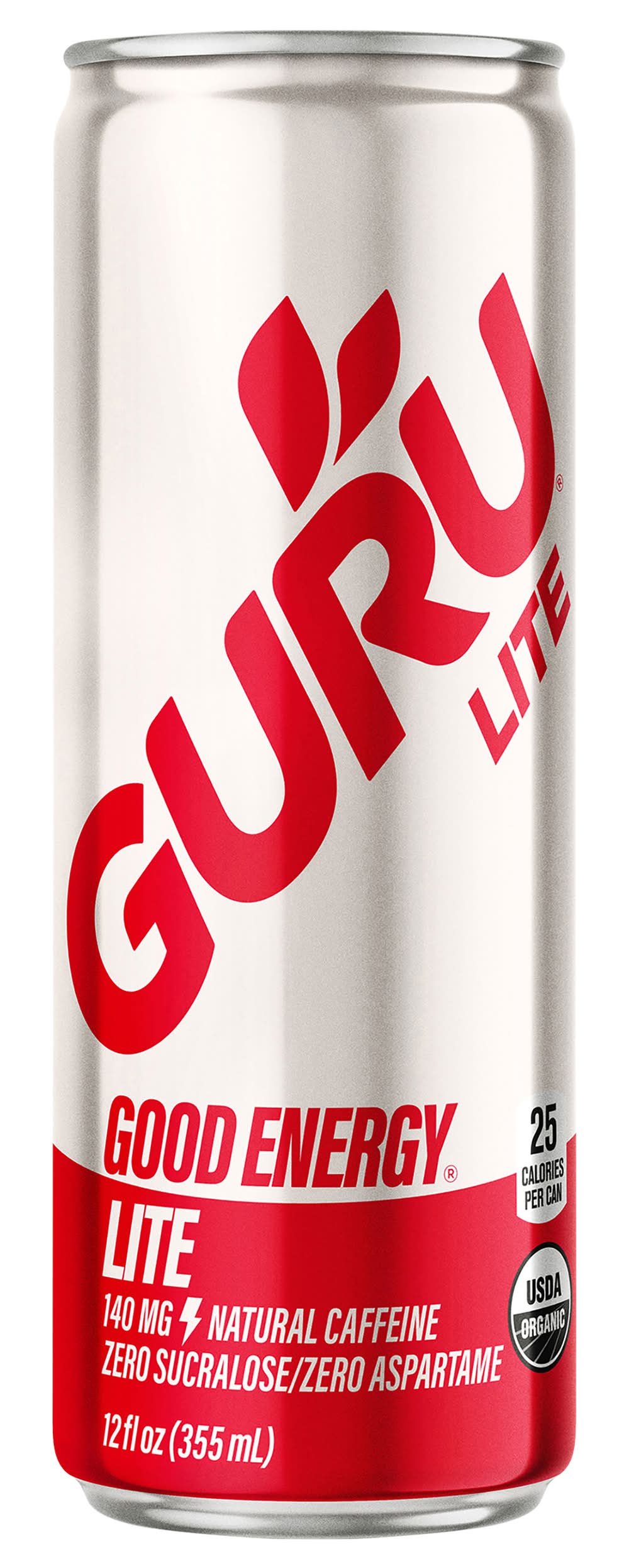 GURU Plant Based Organic Lite Energy Drink (12 fl oz)