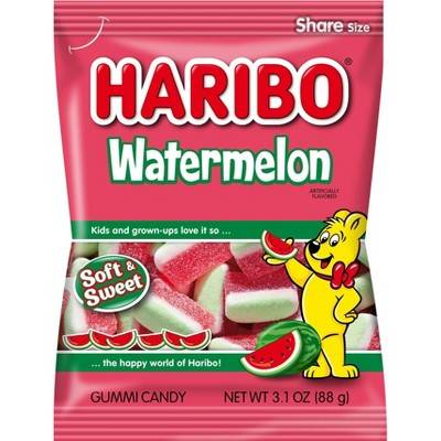 Haribo Gummy Candy, Watermelon (3.1 oz)