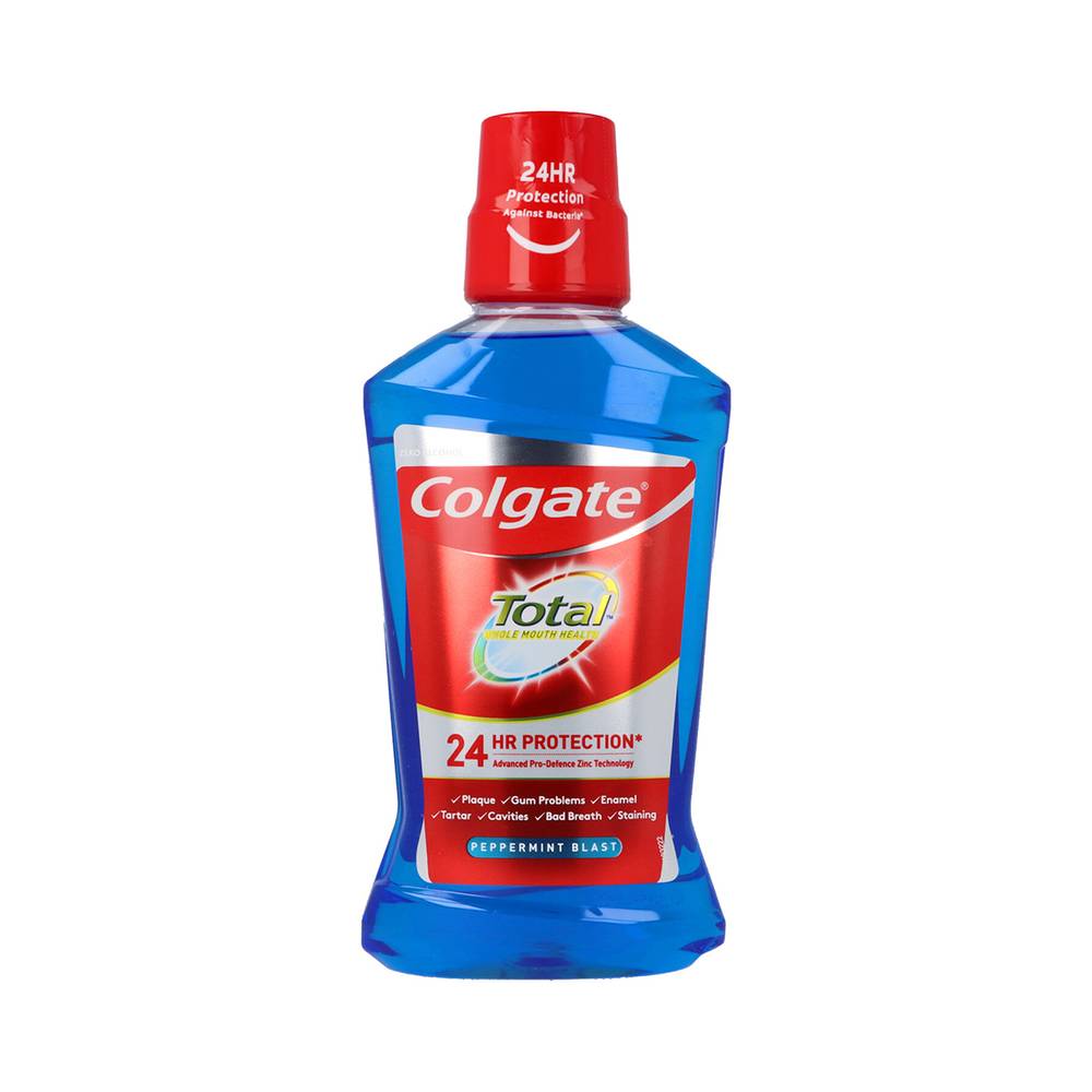 Enjuague bucal COLGATE total botella 500 ml