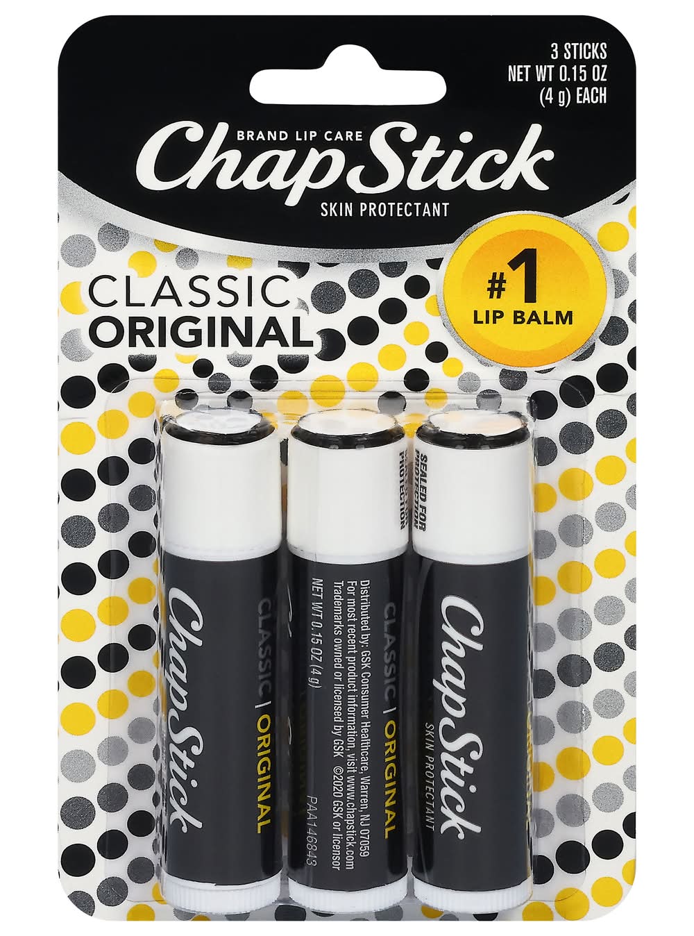 ChapStick Classic Original Lip Balm (0.45 oz, 3 ct)