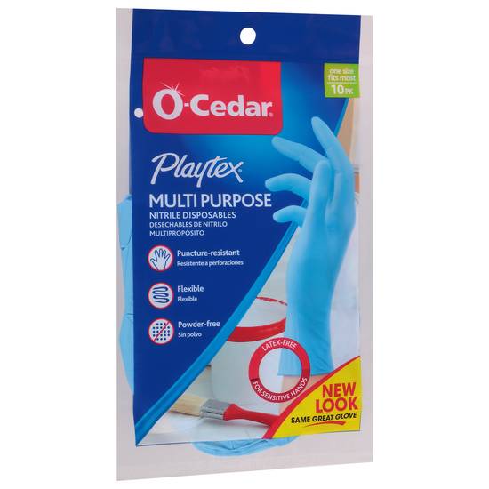 O-Cedar Multi-Purpose Nitrile Disposables Gloves (10 ct)