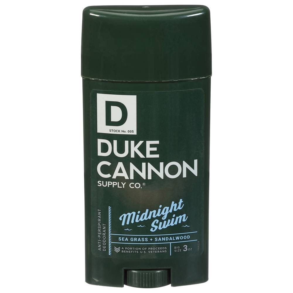 Duke Cannon Supply Co. Midnight Swim Sea Grass + Sandalwood Anti-Perspirant/Deodorant