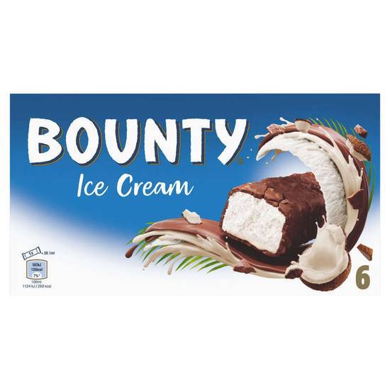 Bounty Barre glacée - Noix de coco - x6 234,6g