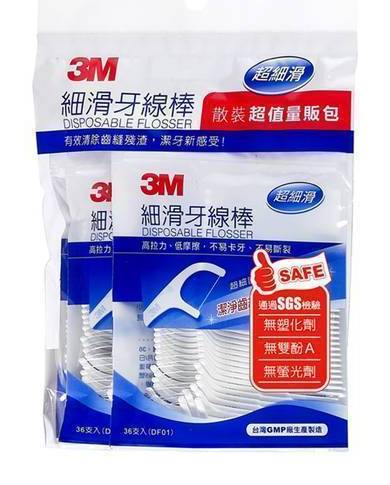 3M細滑牙線棒散裝(超值量販包)散裝4包#4710367290131