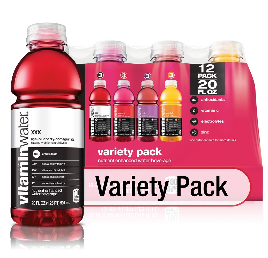 Glaceau Vitamin Water Variety Pack (12 ct, 20 oz)