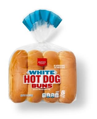 Market Pantry Enriched White Hot Dog Sliced Buns (12 oz, 8 ct)