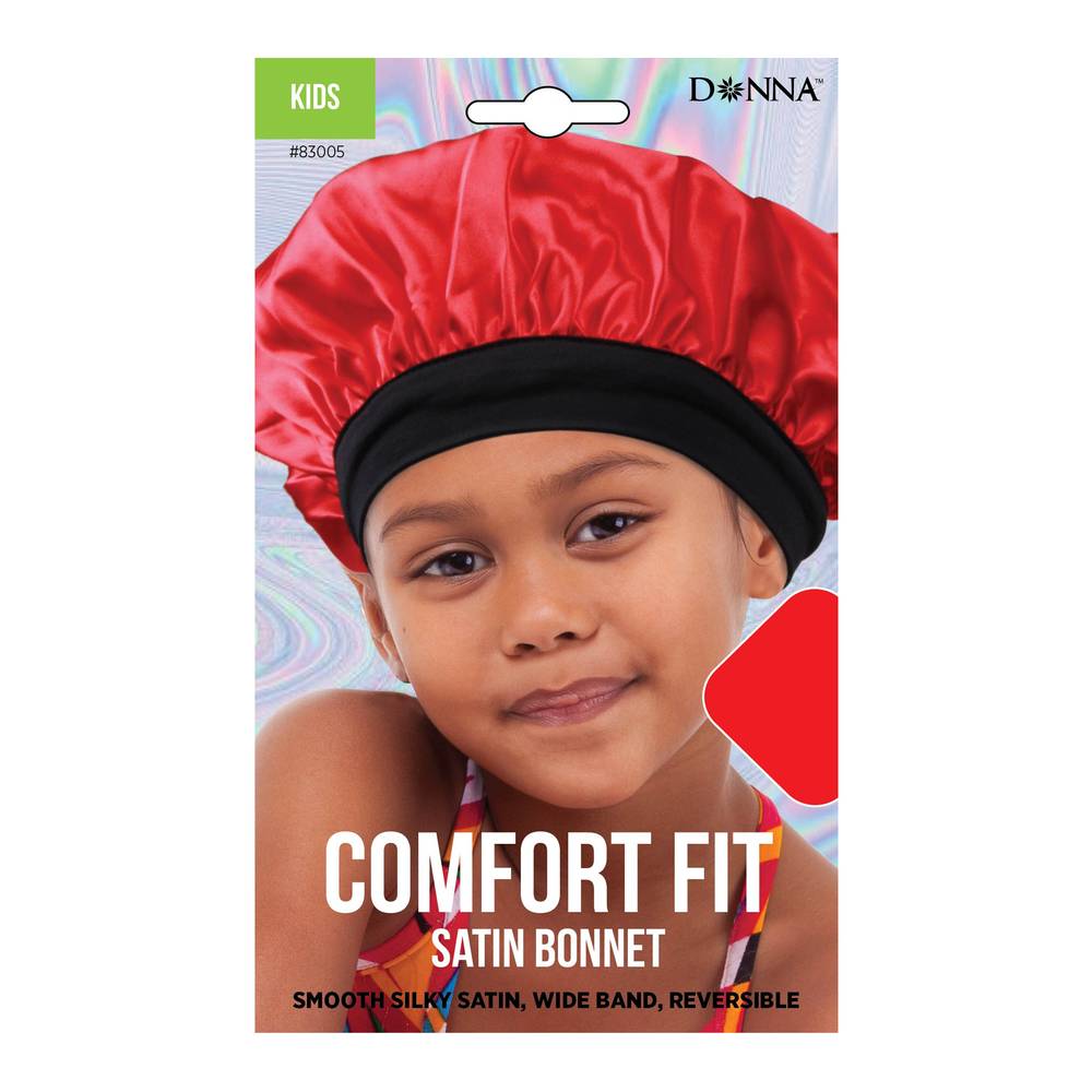Donna Kids Comfort Fit Satin Bonnet
