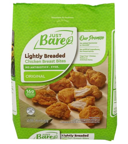 Just Bare Lightly Breaded Chicken Breast Bites