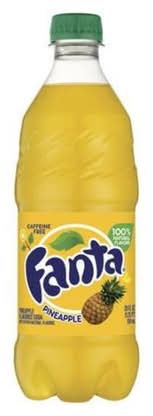 Fanta Soda Pineapple 20 oz Bottle