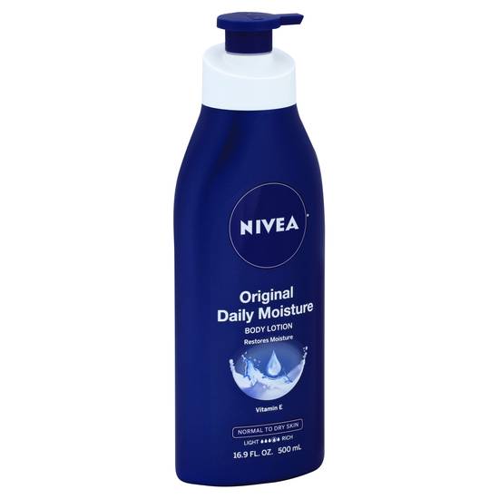 Nivea Original Daily Moisture Normal To Dry Vitamin E Skin Body Lotion