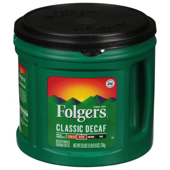 Folgers Medium Ground Classic Decaf Coffee (25.9 oz)