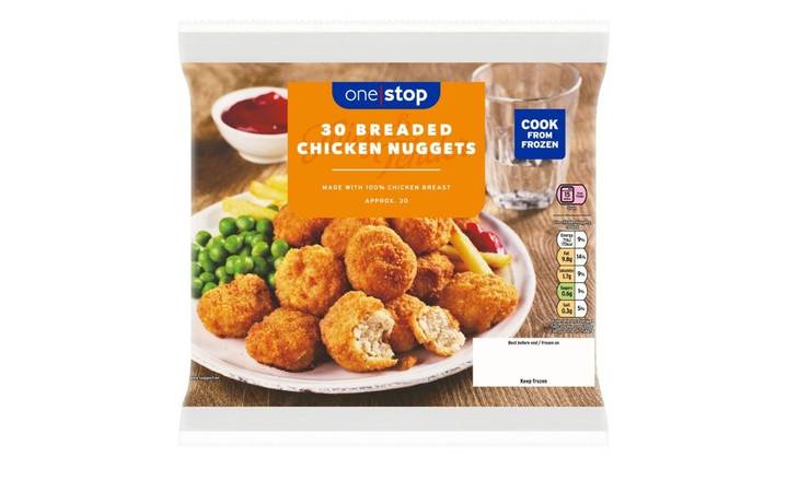 One Stop 30 Frozen Breaded Chicken Nuggets (397433) 
