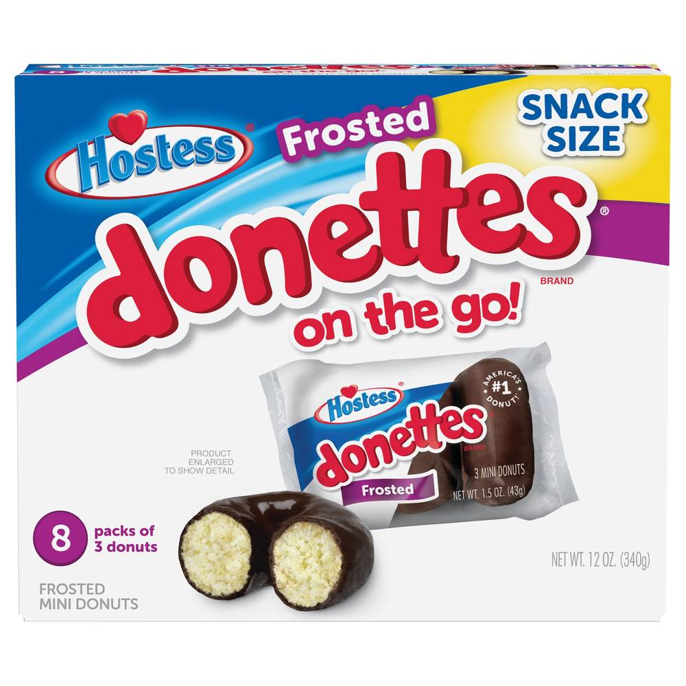 Hostess Snack Size Donettes Frosted Donuts (12 oz)