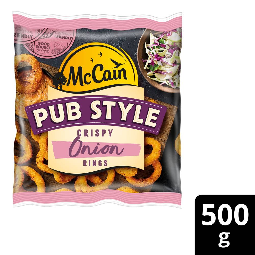 McCain Pub Style Crispy Onion Rings (500g)