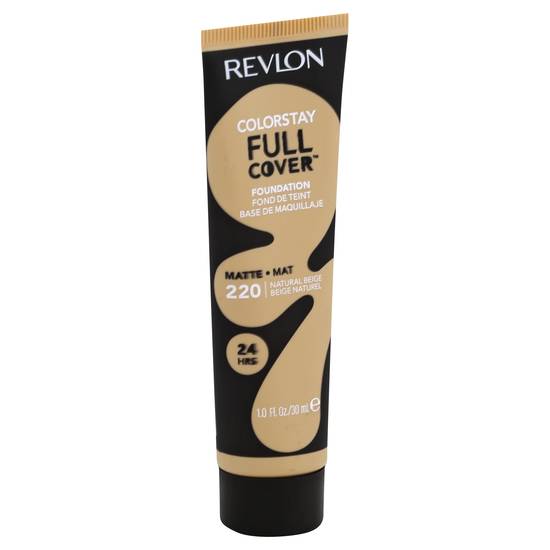 Revlon 220 Natural Beige Colorstay Full Cover Matte Foundation