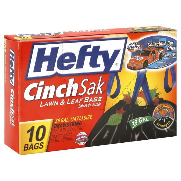 Hefty Extra Large Drawstring Strong Trash Bags