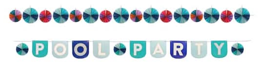 Jonathan Adler X Michaels Teal Pool Party Banner Set