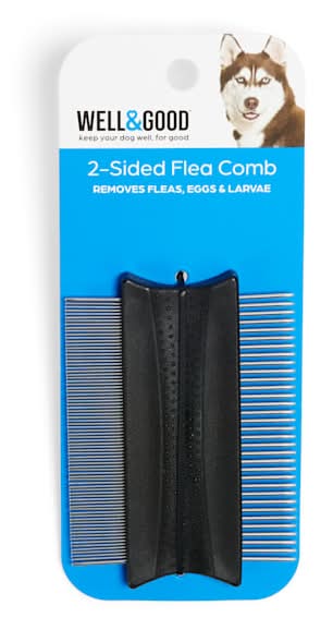 Well & Good 2-Sided Dog Flea Comb, 3x2 in