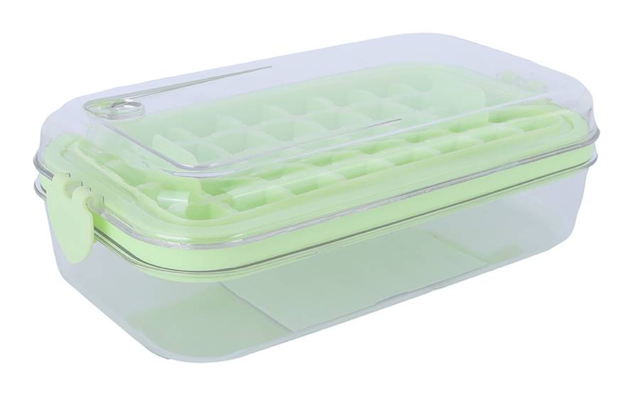 Miniso · Contenedor de hielo en cubos, 25x13.5x7.8 cm, verde