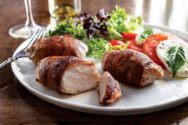 Medalhões com Bacon Chicken
