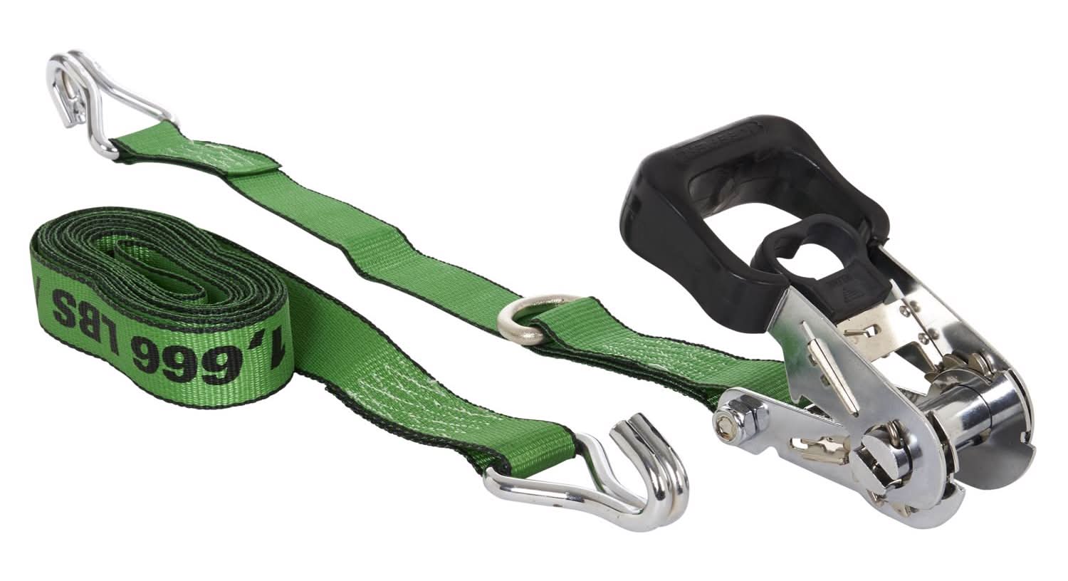 Keeper 1.5 In. W X 16 Ft. L Green Ratchet Tie Down Strap 1666 Lb 1