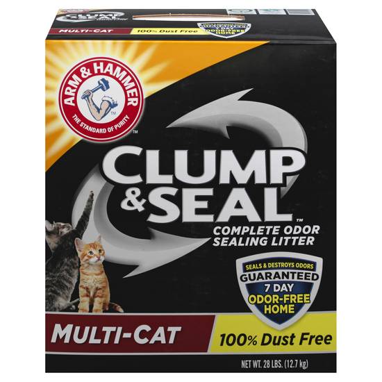 Arm & Hammer Clump & Seal Litter, Multi Cat (28lb)