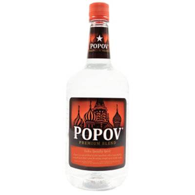 Popov Vodka 80 Proof Bottle - 1.75 Liter