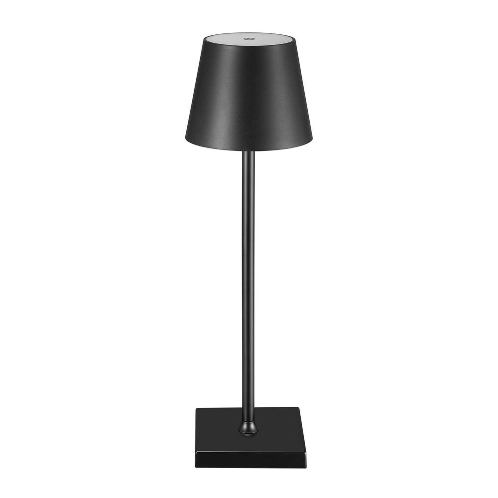 Origin 21 15-in Matte Black LED On/Off Switch Table Lamp with Plastic Shade | 61000132