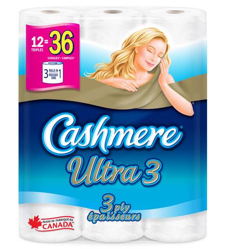 Cashmere Ultra Bath Tissues, 9.9x10.1 cm (12 ct)