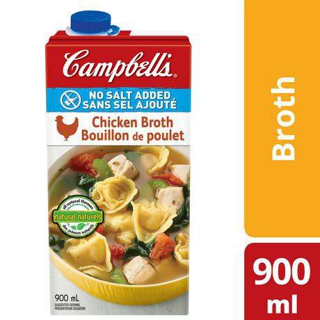 Campbell’s bouillon de poulet sans sel (900 ml) - chicken broth no salt (900 ml)