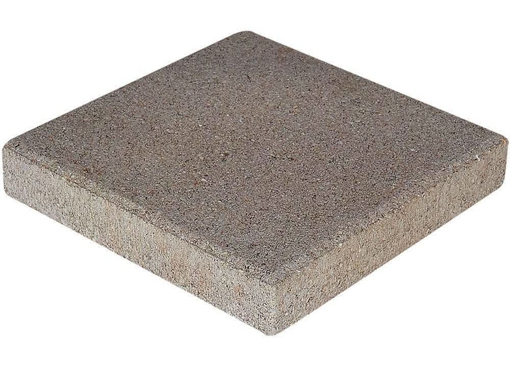 Pavestone 12 In. X 12 In. X 1.5 In. Pewter Square Concrete Step Stone