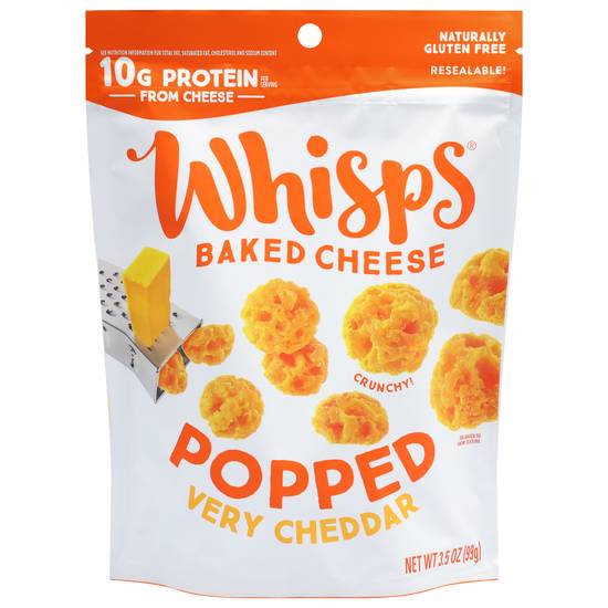 Whisps Popped Crunchy Baked Cheddar Cheese