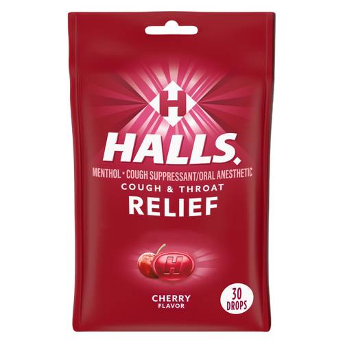 Halls Cherry Cough Drops 30ct